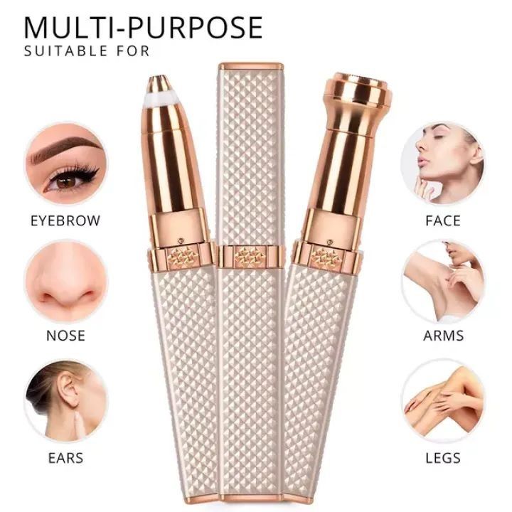 Facial Hair Remover & Eyebrow Trimmer – Dual Edge