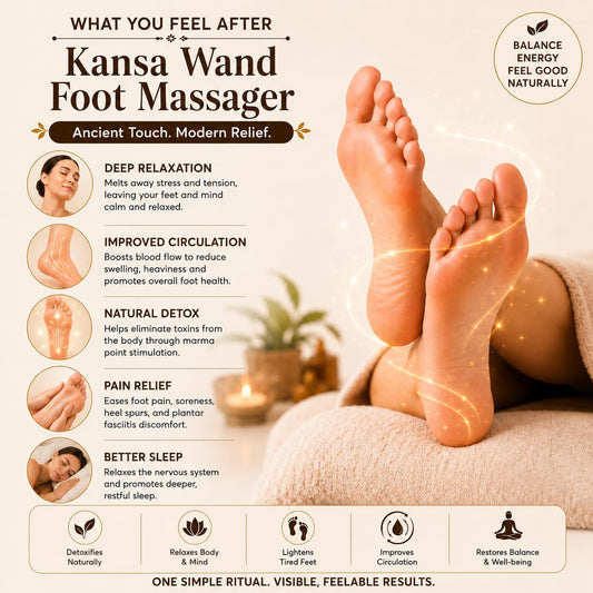 Kansa Facial Massager | Natural Face Massage & Relaxation Tool