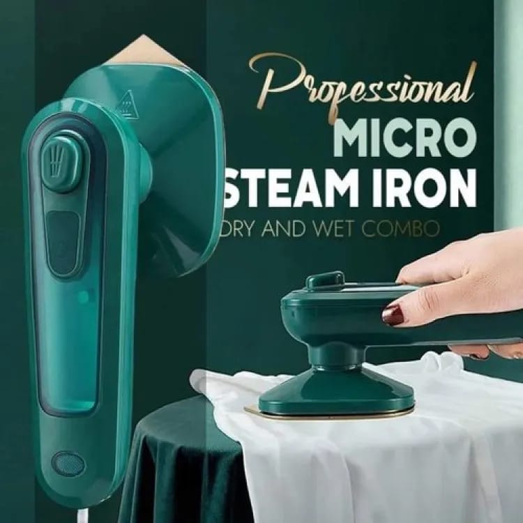 Portable Mini Steam Iron – 2-in-1 Wet & Dry Iron