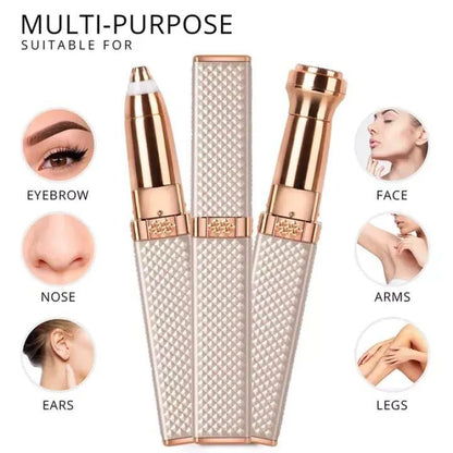 Facial Hair Remover & Eyebrow Trimmer – Dual Edge