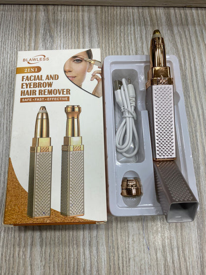 Facial Hair Remover & Eyebrow Trimmer – Dual Edge
