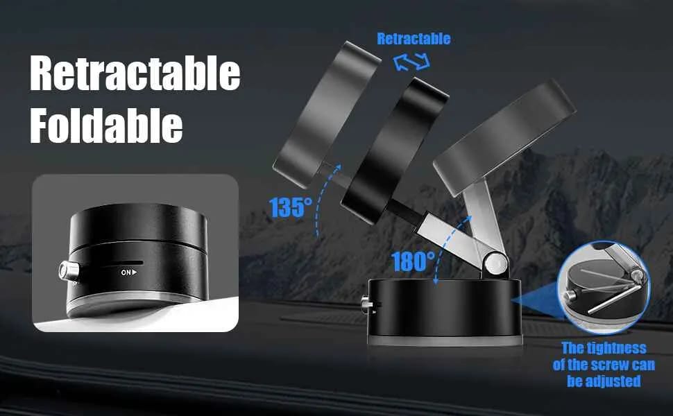 Magnetic Car Phone Holder – Strong Grip & Easy Dashboard Mount 🚗📱